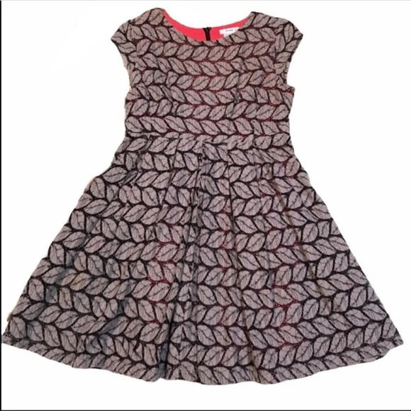 Esley Dresses & Skirts - Esley Open Weave Knit Leaf Pattern Dress Size Medium